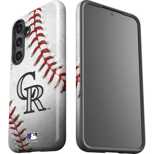 MLB Colorado Rockies Game Ball Galaxy S25 Impact Case