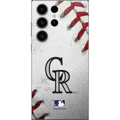 MLB Colorado Rockies Game Ball Galaxy S25 Ultra Skin