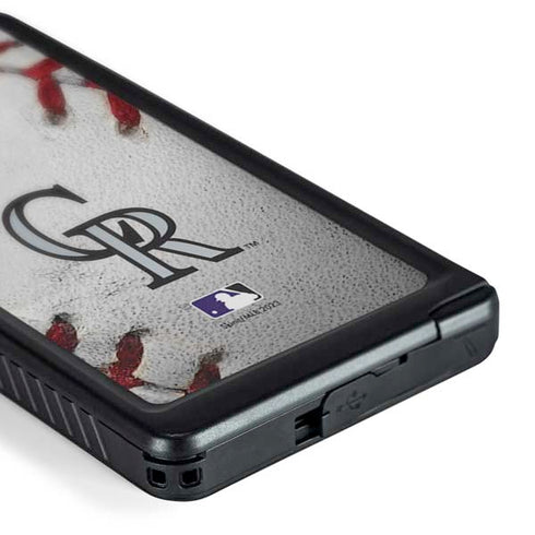 MLB Colorado Rockies Game Ball Galaxy S24 Ultra Waterproof Case