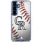 MLB Colorado Rockies Game Ball Galaxy S25 Clear Case