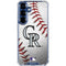 MLB Colorado Rockies Game Ball Galaxy S25 FE Clear Case