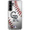 MLB Colorado Rockies Game Ball Galaxy S26 Clear Case