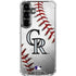 MLB Colorado Rockies Game Ball Galaxy S26 Clear Case