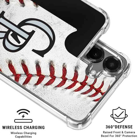 MLB Colorado Rockies Game Ball Galaxy S26 Plus Clear Case