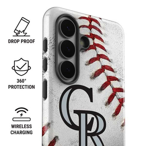 MLB Colorado Rockies Game Ball Galaxy S26 Plus Impact Case