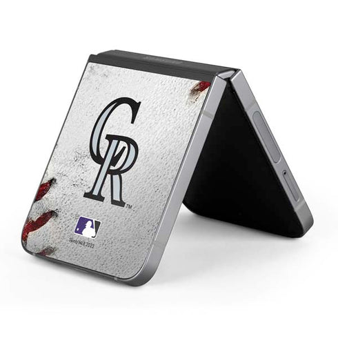 MLB Colorado Rockies Game Ball Galaxy Z Flip6 Skin