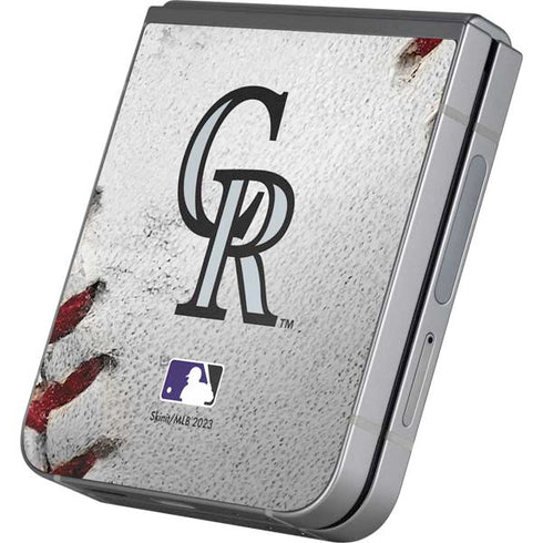 MLB Colorado Rockies Game Ball Galaxy Z Flip6 Skin