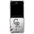 MLB Colorado Rockies Game Ball Galaxy Z Flip6 Clear Case