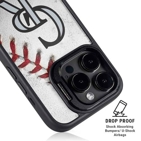MLB Colorado Rockies Game Ball iPhone 13 Pro Max Kickstand Case
