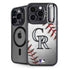 MLB Colorado Rockies Game Ball iPhone 14 Pro Max Kickstand Case
