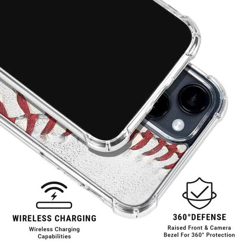 MLB Colorado Rockies Game Ball iPhone 15 Clear Case