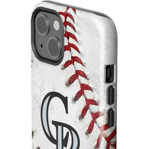 MLB Colorado Rockies Game Ball iPhone 15 Impact Case