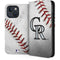 MLB Colorado Rockies Game Ball iPhone 15 Plus Folio Case