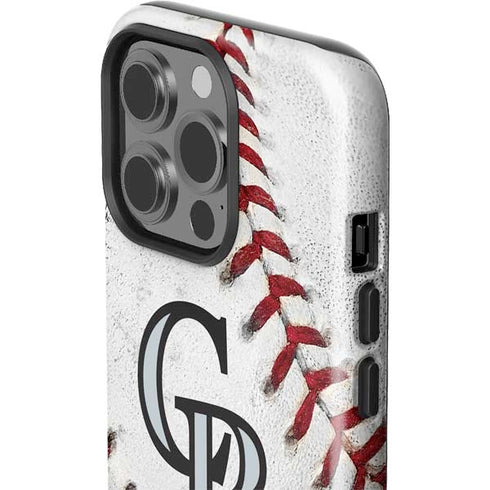MLB Colorado Rockies Game Ball iPhone 15 Pro Impact Case