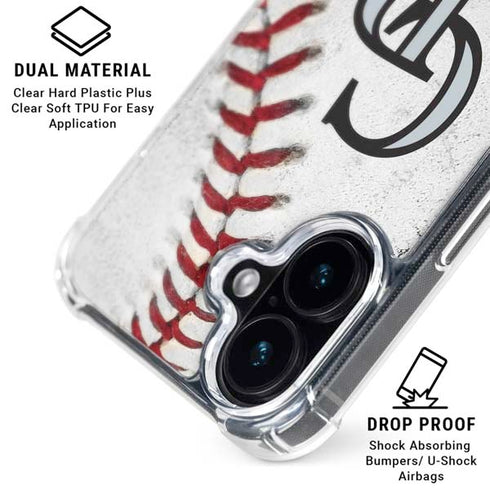 MLB Colorado Rockies Game Ball iPhone 16 Clear Case