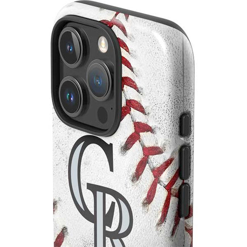 MLB Colorado Rockies Game Ball iPhone 16 Pro Impact Case