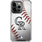 MLB Colorado Rockies Game Ball iPhone 16 Pro Max Clear Case