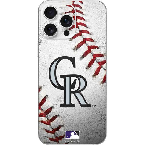 MLB Colorado Rockies Game Ball iPhone 16 Pro Max Skin