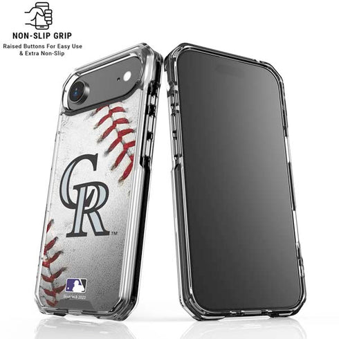 MLB Colorado Rockies Game Ball iPhone 17 Air Clear Case