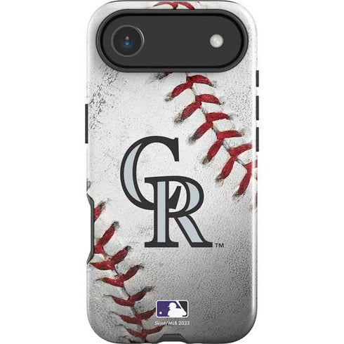 MLB Colorado Rockies Game Ball iPhone 17 Air Impact Case