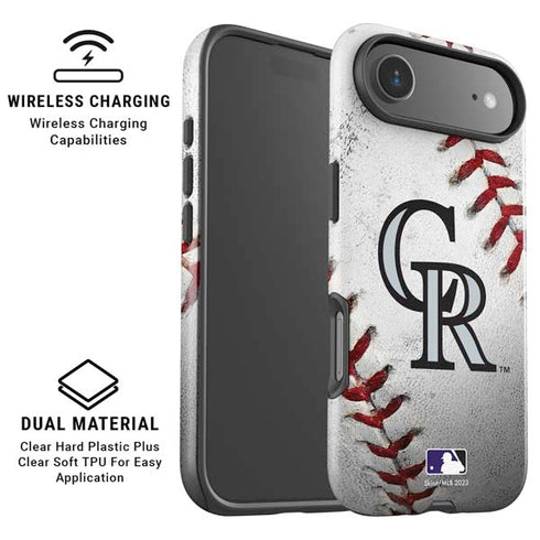 MLB Colorado Rockies Game Ball iPhone 17 Air Magsafe Impact Case