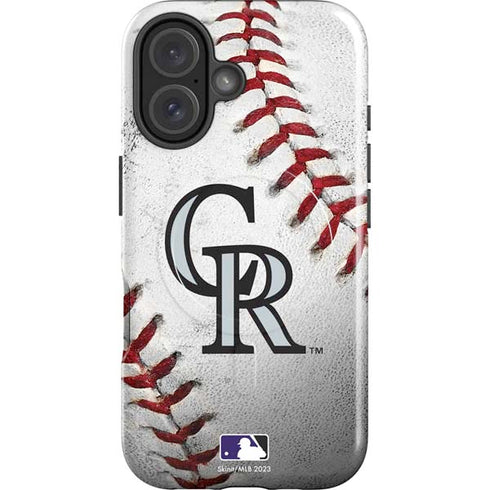 MLB Colorado Rockies Game Ball iPhone 17 Magsafe Impact Case