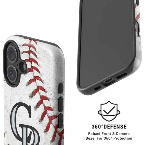 MLB Colorado Rockies Game Ball iPhone 17 Magsafe Impact Case