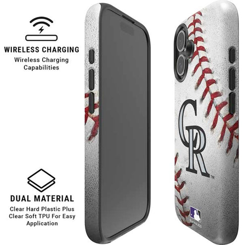 MLB Colorado Rockies Game Ball iPhone 17 Magsafe Impact Case