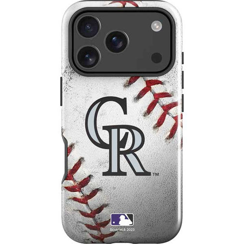 MLB Colorado Rockies Game Ball iPhone 17 Pro Impact Case