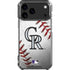MLB Colorado Rockies Game Ball iPhone 17 Pro Max Clear Case
