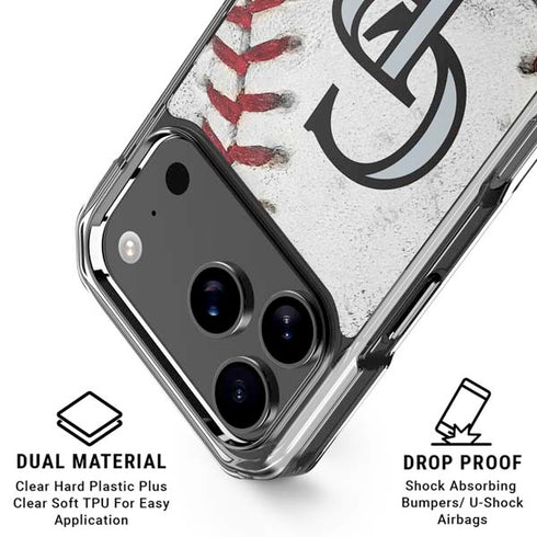 MLB Colorado Rockies Game Ball iPhone 17 Pro Max Clear Case