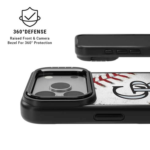 MLB Colorado Rockies Game Ball iPhone 17 Pro Max Kickstand Case