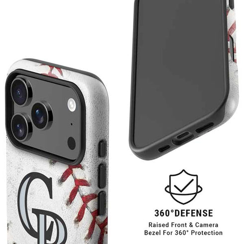 MLB Colorado Rockies Game Ball iPhone 17 Pro Max Magsafe Impact Case