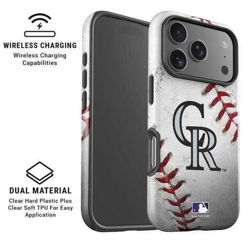 MLB Colorado Rockies Game Ball iPhone 17 Pro Max Magsafe Impact Case