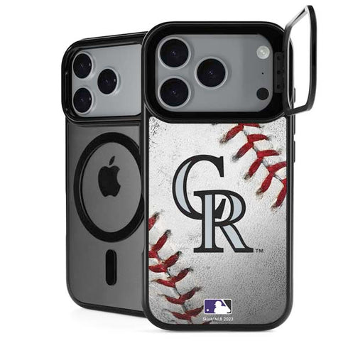 MLB Colorado Rockies Game Ball iPhone 18 Pro Kickstand Case