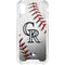 MLB Colorado Rockies Game Ball iPhone XS Clear Case