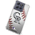 MLB Colorado Rockies Game Ball Moto G Power 5G (2025) Clear Case