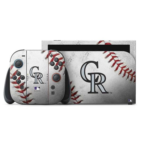 MLB Colorado Rockies Game Ball Nintendo Switch 2 (2025) with Joy-Con Skin