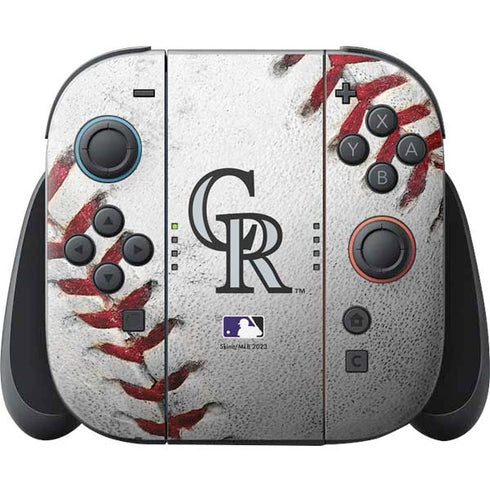 MLB Colorado Rockies Game Ball Nintendo Skins