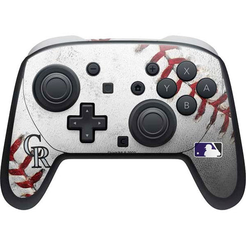 MLB Colorado Rockies Game Ball Nintendo Skins