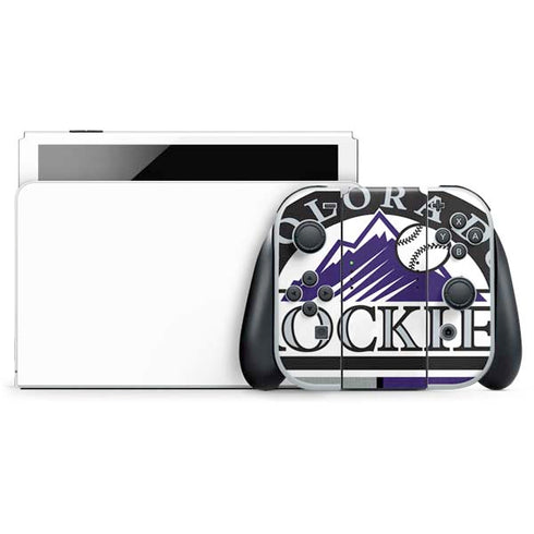 MLB Colorado Rockies Game Ball Nintendo Skins