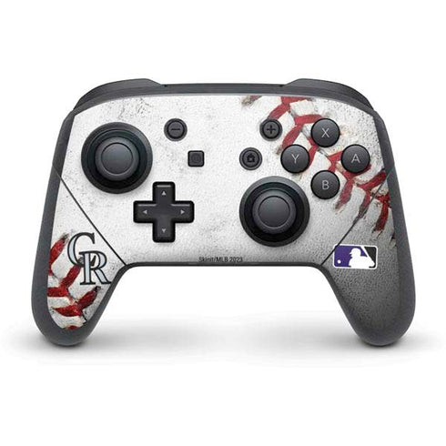 MLB Colorado Rockies Game Ball Nintendo Skins