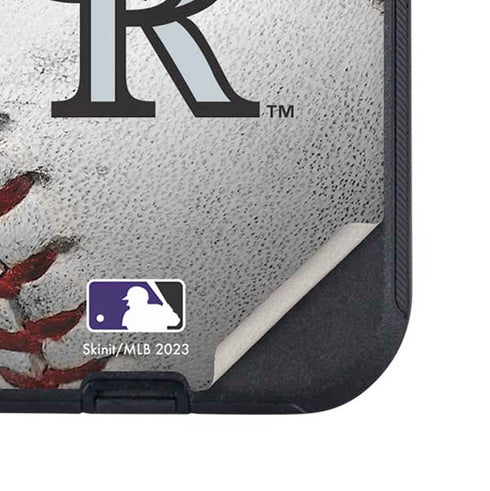 MLB Colorado Rockies Game Ball Otterbox Defender iPhone Skin