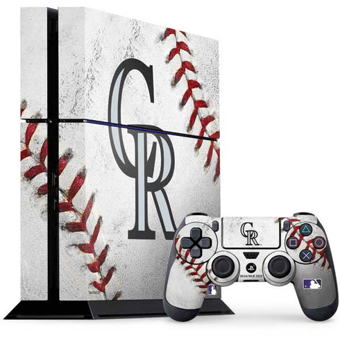 MLB Colorado Rockies Game Ball PlayStation PS4 Skins