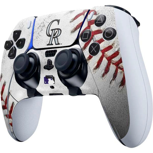 MLB Colorado Rockies Game Ball PS5 DualSense Edge Pro Controller Skin