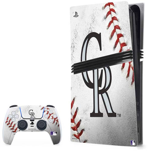 MLB Colorado Rockies Game Ball PS5 Pro Bundle Skin