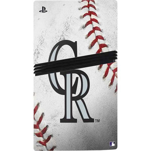 MLB Colorado Rockies Game Ball PS5 Pro Console Skin