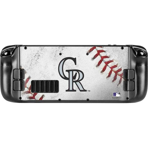 MLB Colorado Rockies Game Ball Steam Deck Handheld Gaming Computer OLED Skin