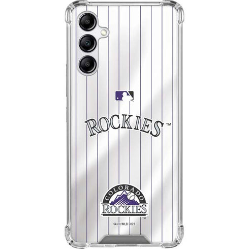 MLB Colorado Rockies Home Jersey Gabb Phone 4 Clear Case