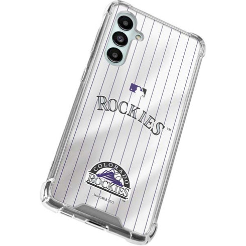 MLB Colorado Rockies Home Jersey Galaxy A16 5G Clear Case
